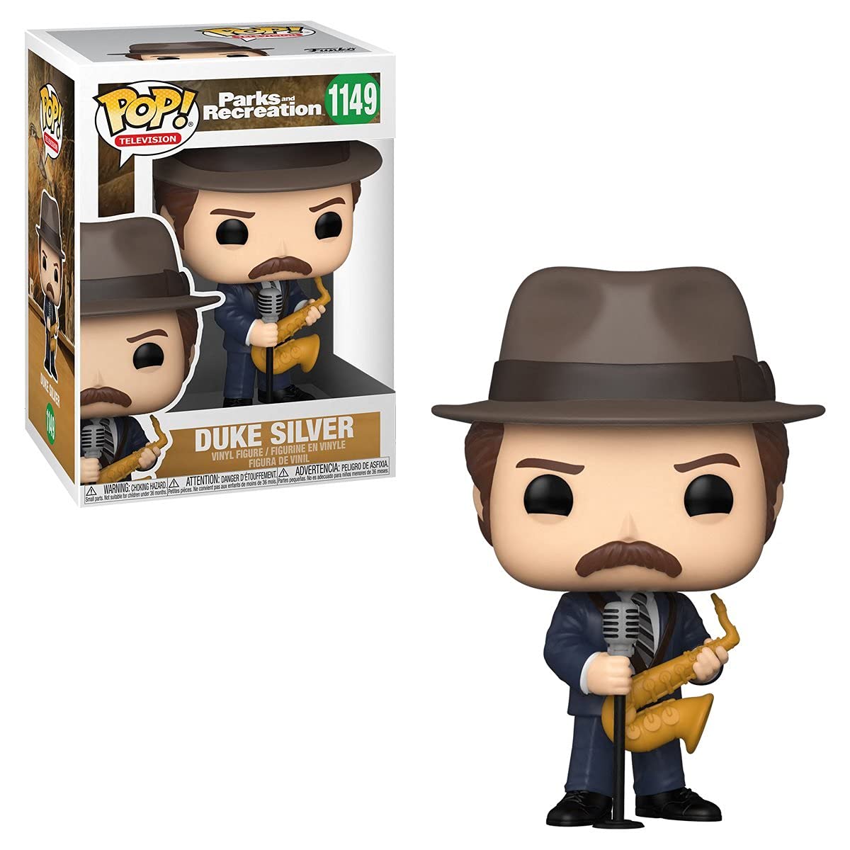 Foto 3 pulgar | Figura de Vinilo Funko Pop Parks And Rec Duke Silver Ron Swanson - Venta Internacional