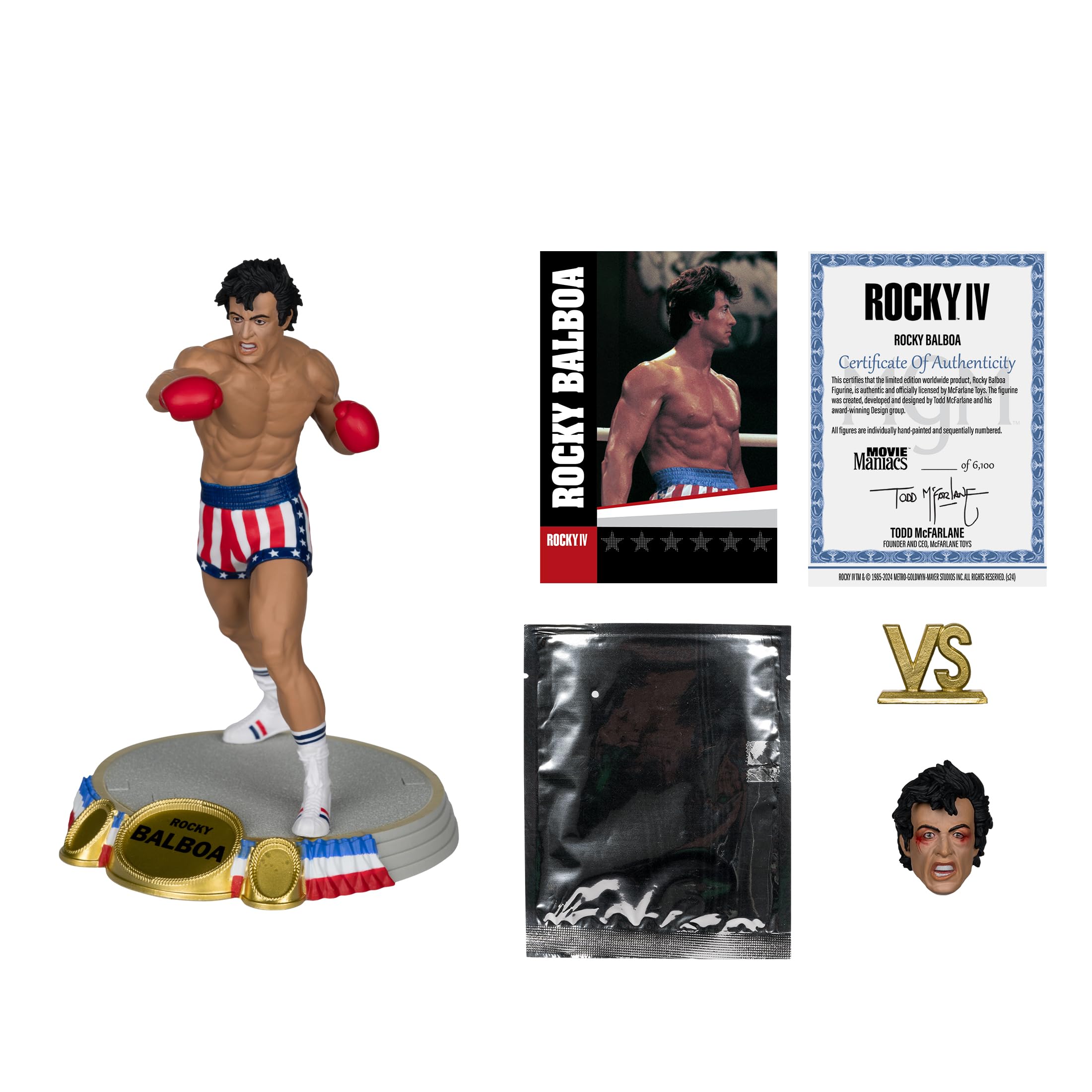 Foto 4 | Figura De Acción Mcfarlane Toys Rocky Balboa Rocky Iv 15 Cm - Venta Internacional.