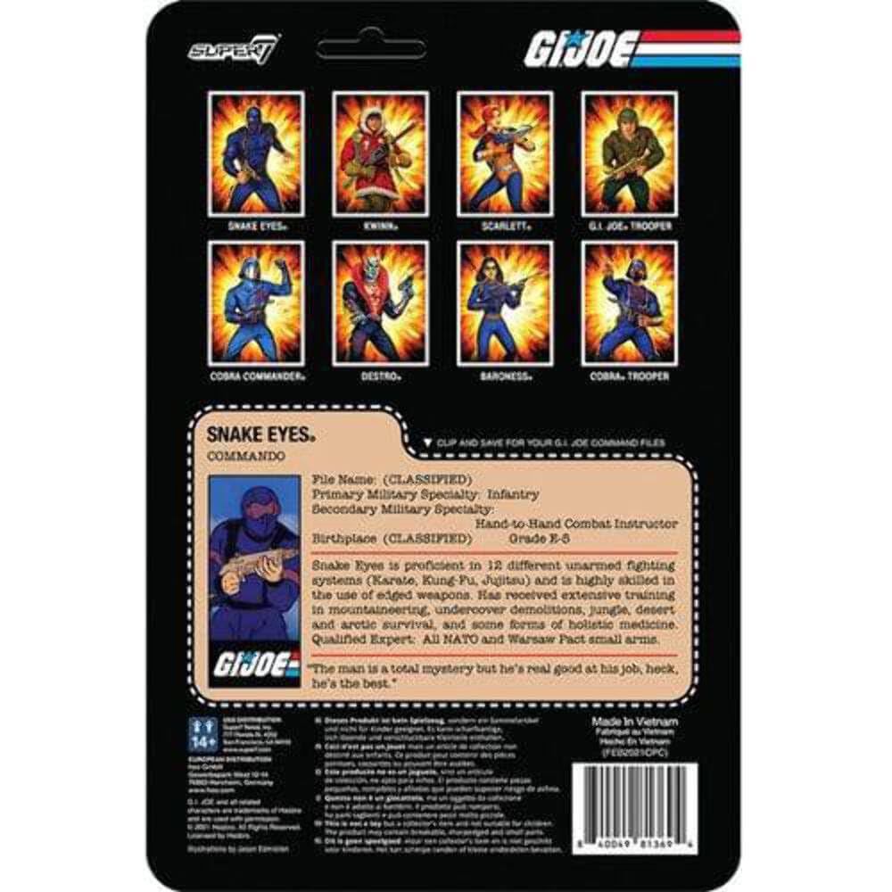 Foto 6 pulgar | Camisa Verde Action Figure Super7 G.i. Joe Reaction Wave 1 - Venta Internacional.