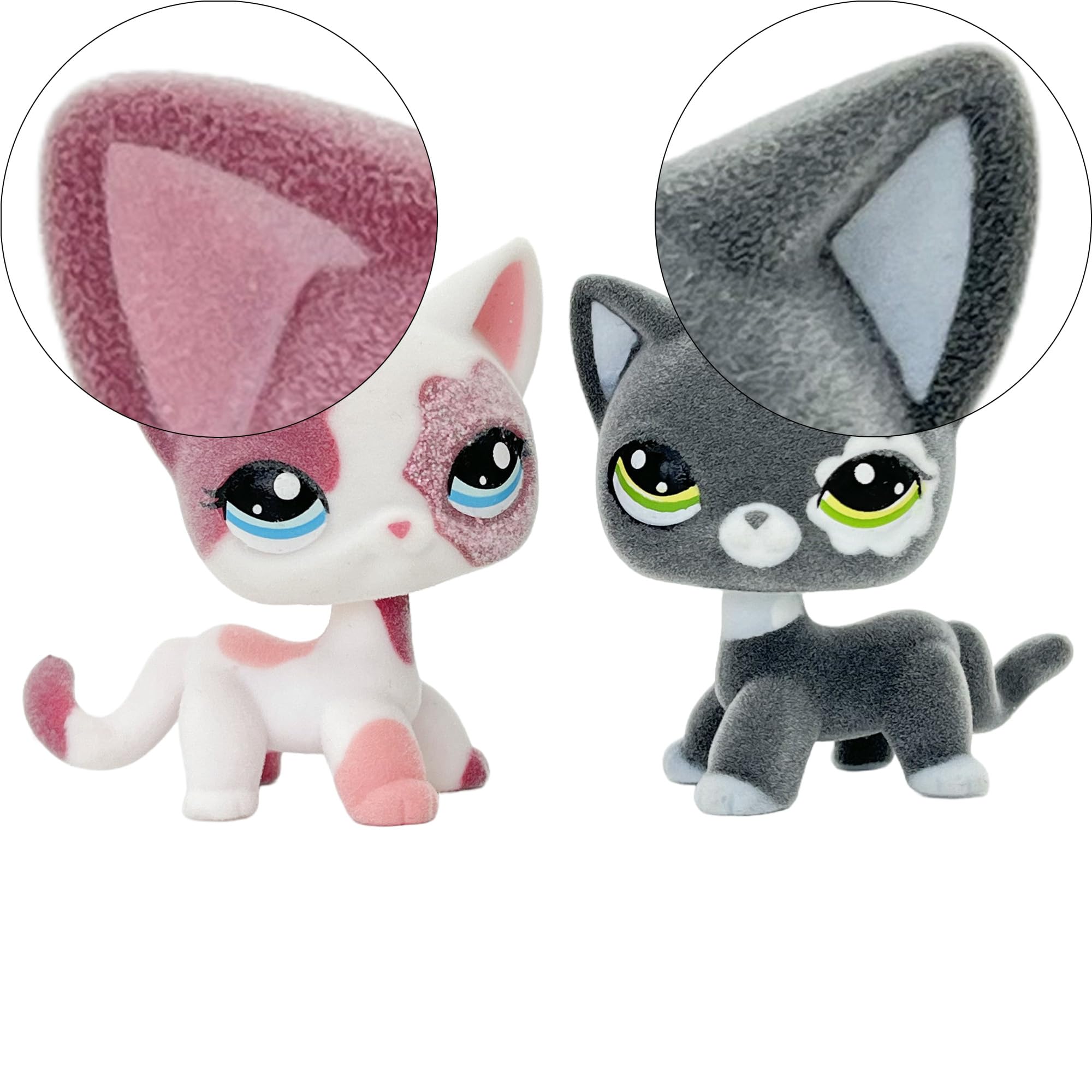 Foto 2 pulgar | Figura De Animal Flocado De Juguete Con Forma De Gato De Pelo Corto, 5 Cm, 2 Unidades - Venta Internacional.