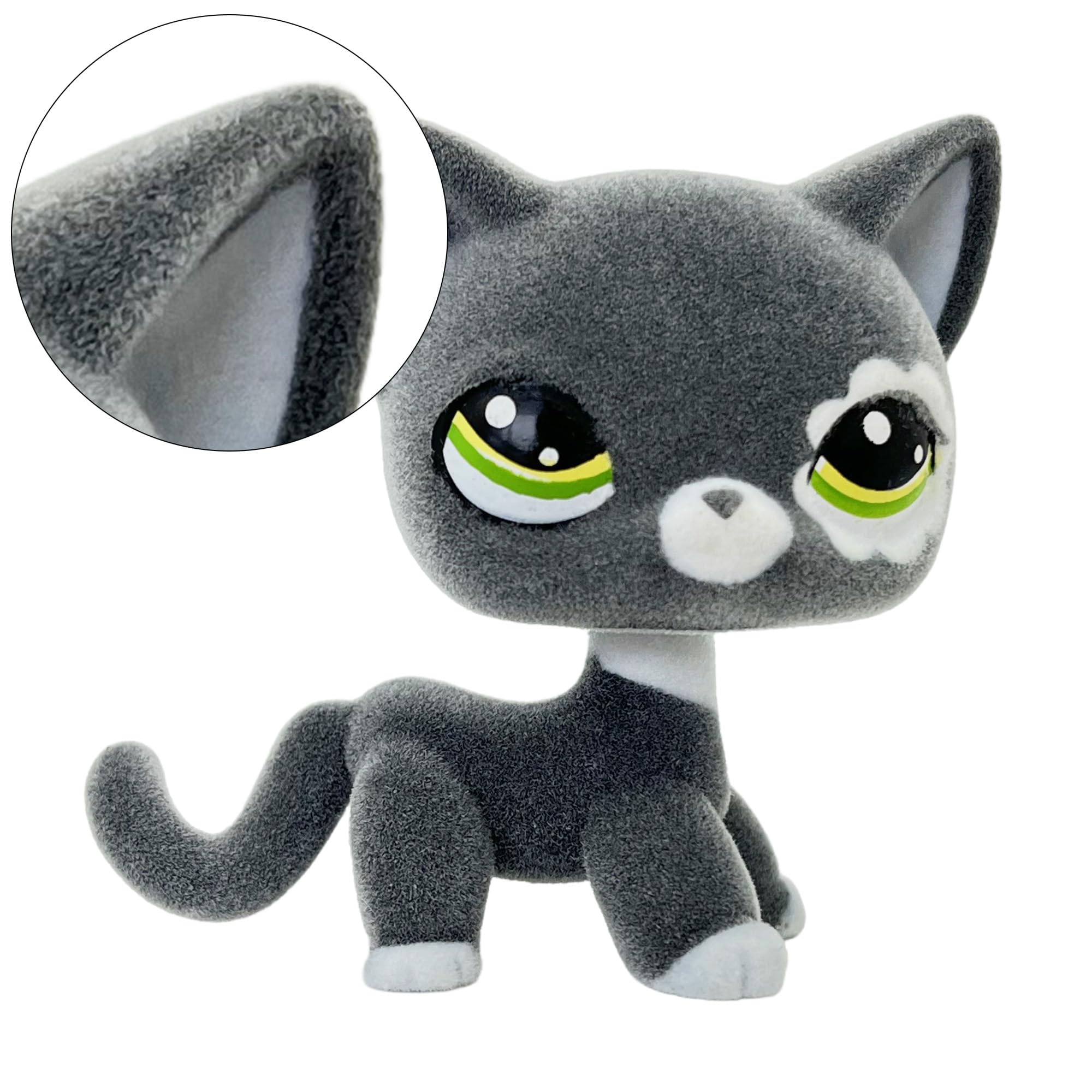 Foto 3 pulgar | Figura De Animal Flocado De Juguete Con Forma De Gato De Pelo Corto, 5 Cm, 2 Unidades - Venta Internacional.