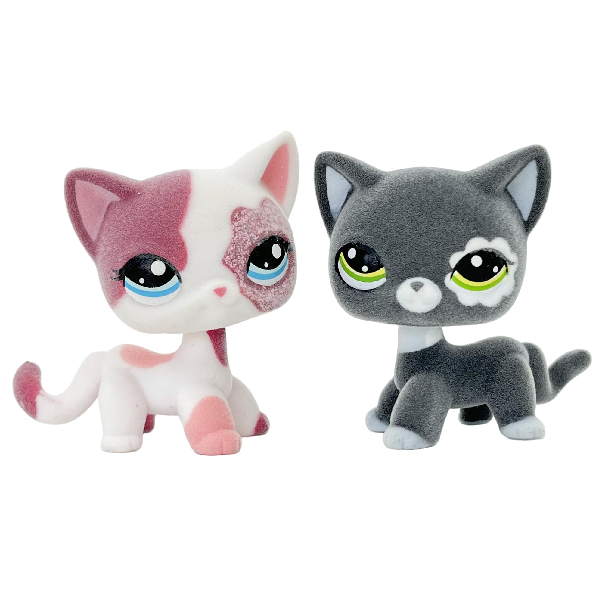 Foto 5 pulgar | Figura De Animal Flocado De Juguete Con Forma De Gato De Pelo Corto, 5 Cm, 2 Unidades - Venta Internacional.