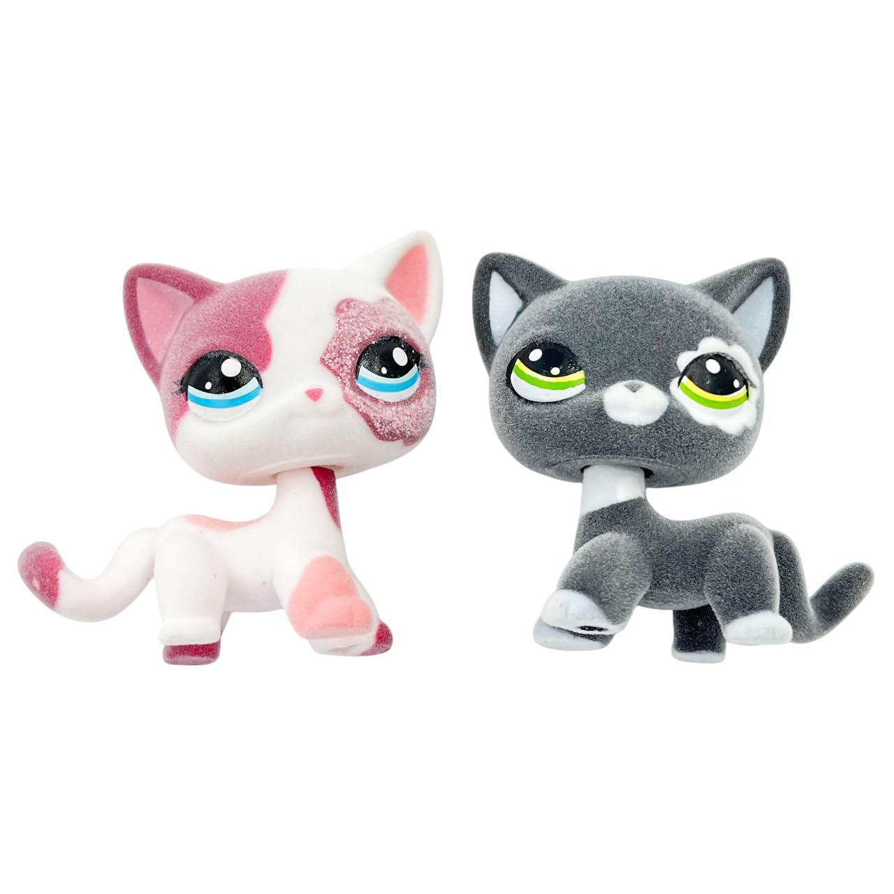 Foto 6 pulgar | Figura De Animal Flocado De Juguete Con Forma De Gato De Pelo Corto, 5 Cm, 2 Unidades - Venta Internacional.