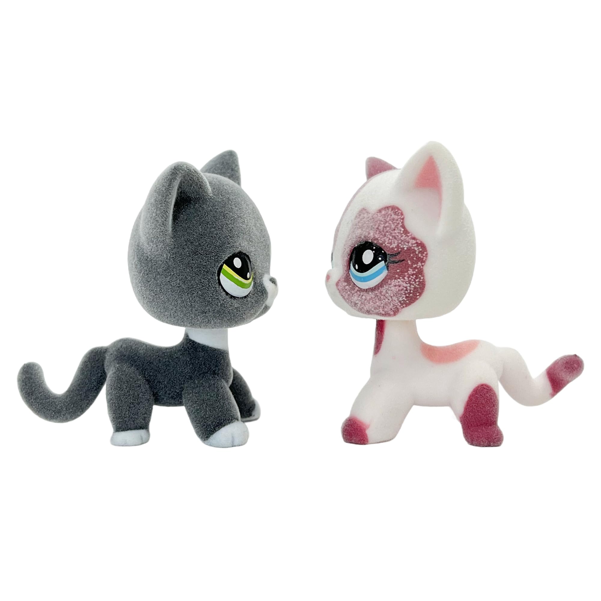 Foto 6 | Figura De Animal Flocado De Juguete Con Forma De Gato De Pelo Corto, 5 Cm, 2 Unidades - Venta Internacional.