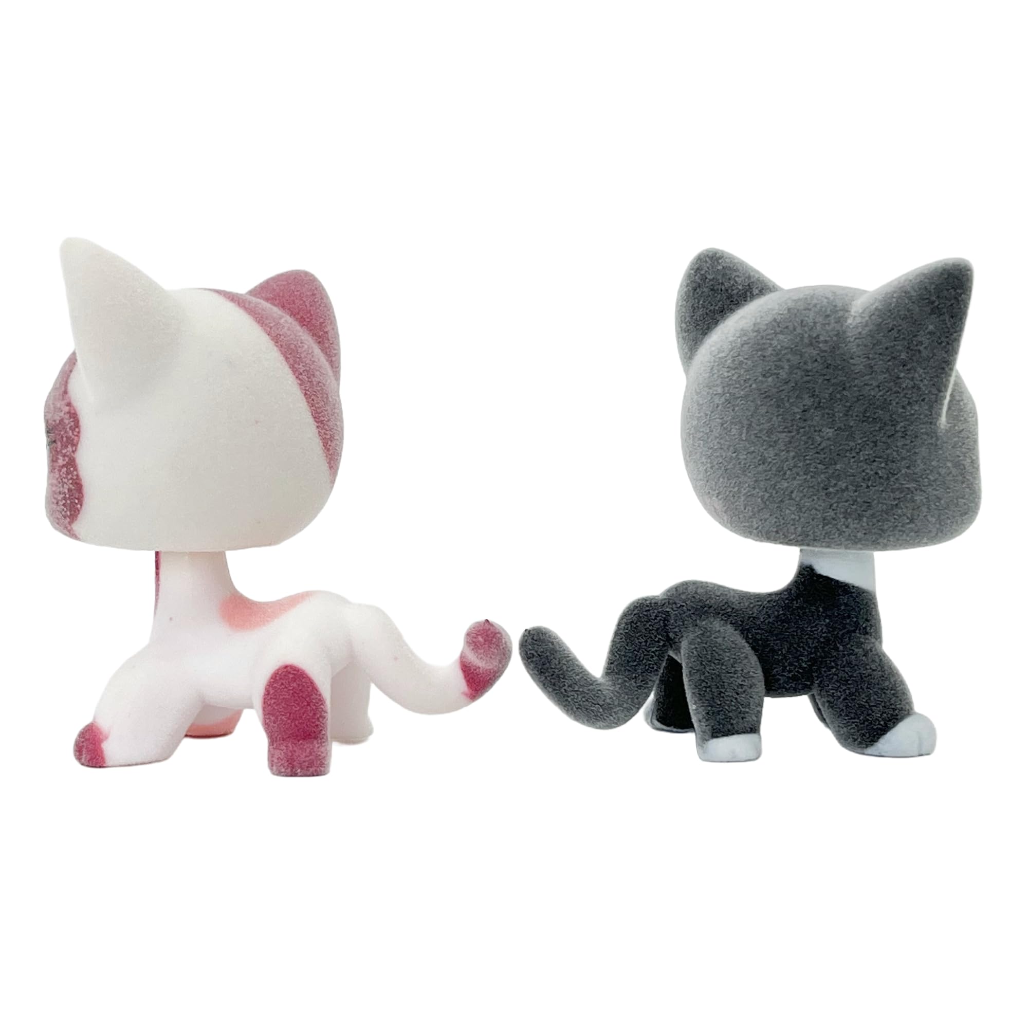 Foto 8 pulgar | Figura De Animal Flocado De Juguete Con Forma De Gato De Pelo Corto, 5 Cm, 2 Unidades - Venta Internacional.
