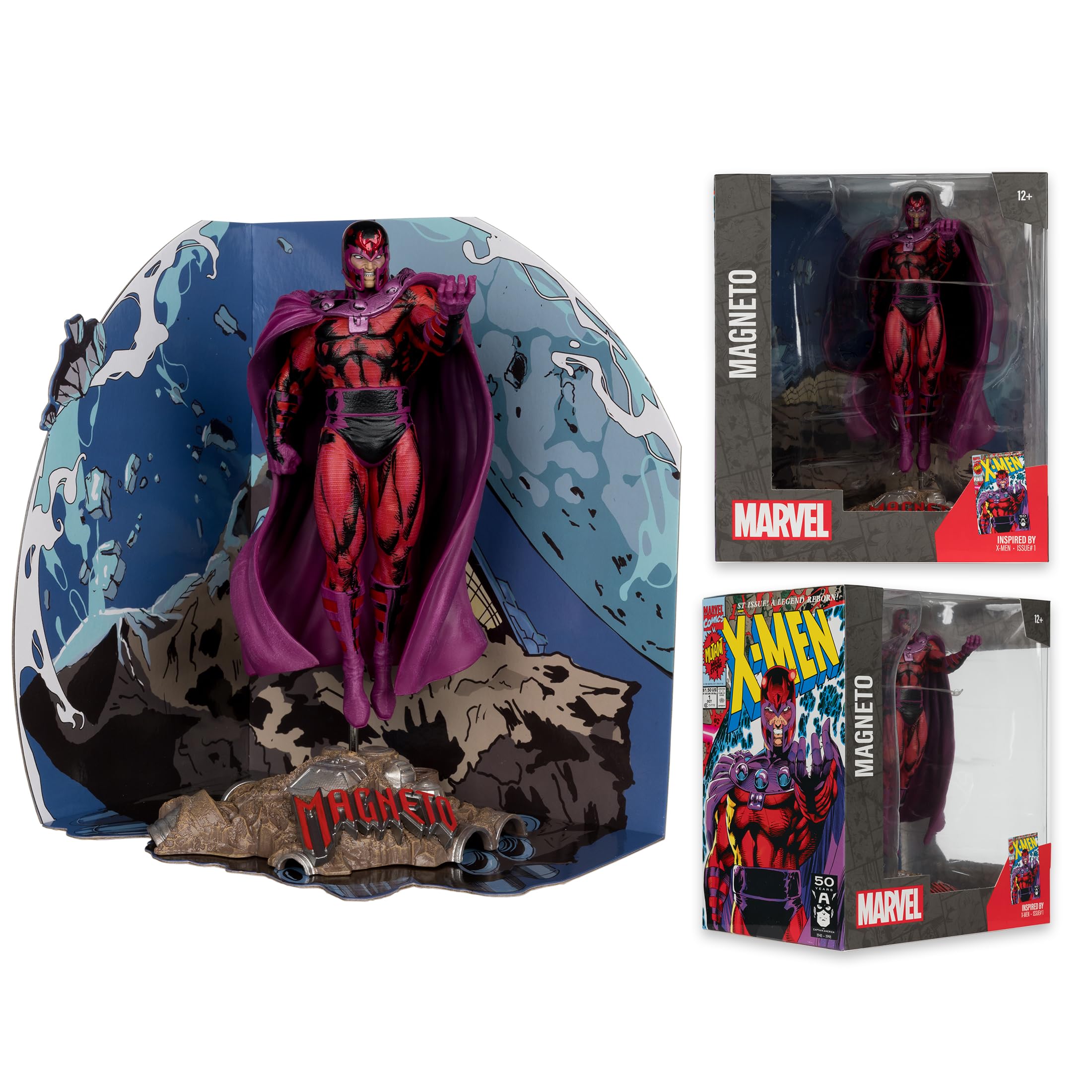 Foto 5 pulgar | Juguetes Mcfarlane Coleccionables Marvel Magneto A Escala 1:10 Con Escena - Venta Internacional.