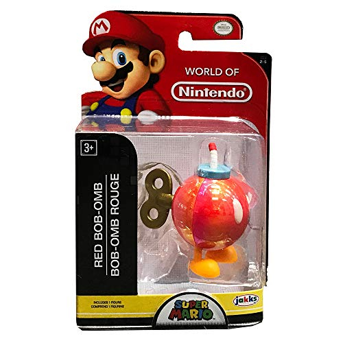 Foto 2 pulgar | Figura De Acción Jakks Pacific World Of Nintendo Red Bob-omb 6c - Venta Internacional.