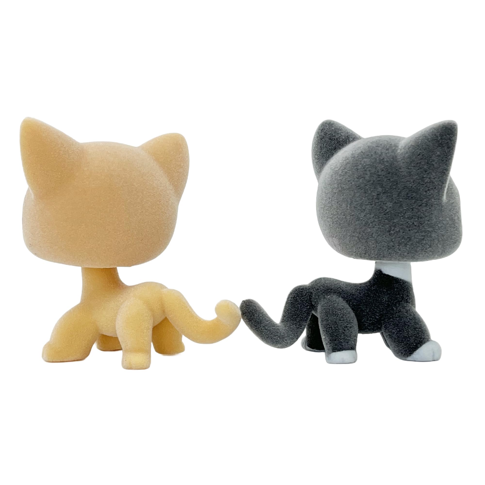 Foto 7 pulgar | Figura De Animal Flocado De Juguete Con Forma De Gato De Pelo Corto, 5 Cm, 2 Unidades - Venta Internacional.