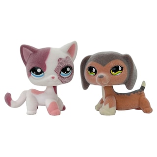 Foto 4 | Figura De Animal Flocado De Juguete, Perro Salchicha Y Gato De Pelo Corto, 5 Cm - Venta Internacional.