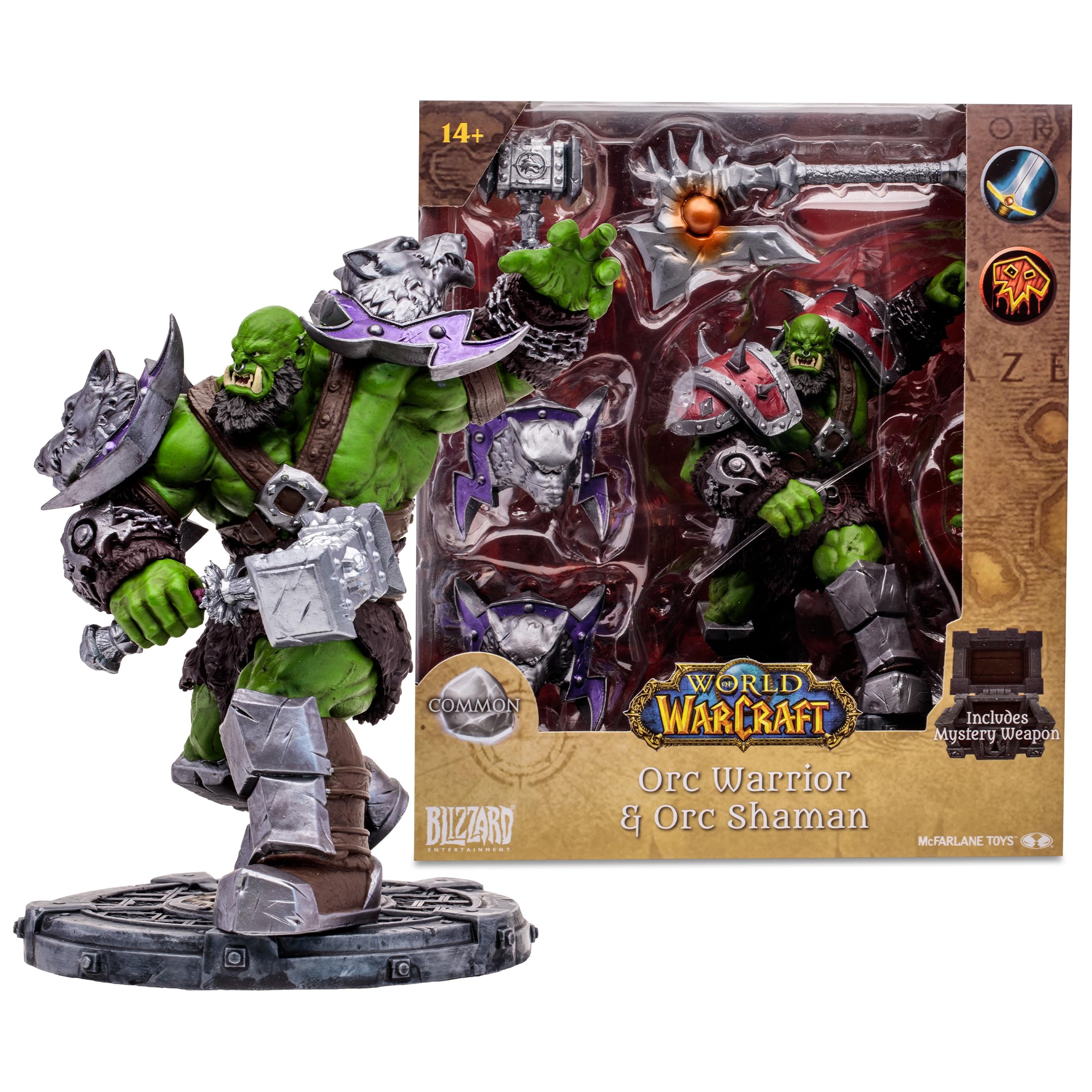 Foto 2 pulgar | Figura De Acción Mcfarlane Toys World Of Warcraft Orc A Escala 1/12 - Venta Internacional.