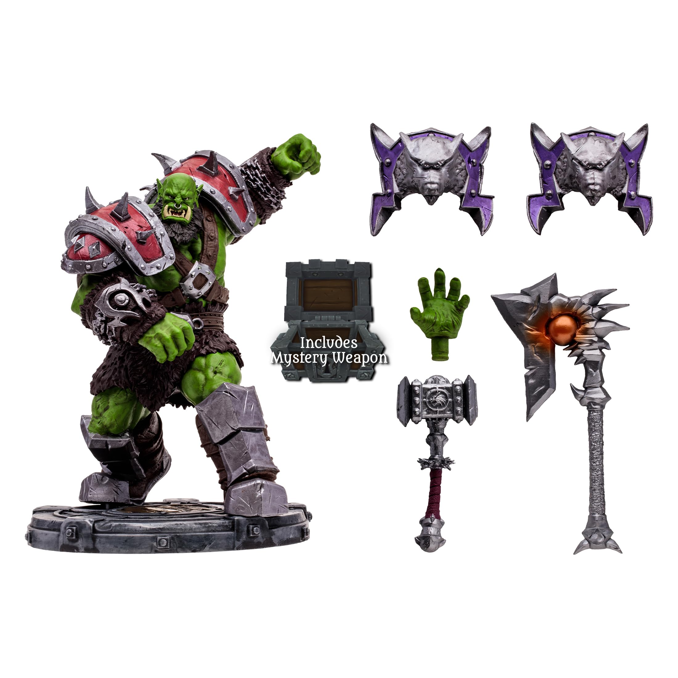 Foto 5 pulgar | Figura De Acción Mcfarlane Toys World Of Warcraft Orc A Escala 1/12 - Venta Internacional.