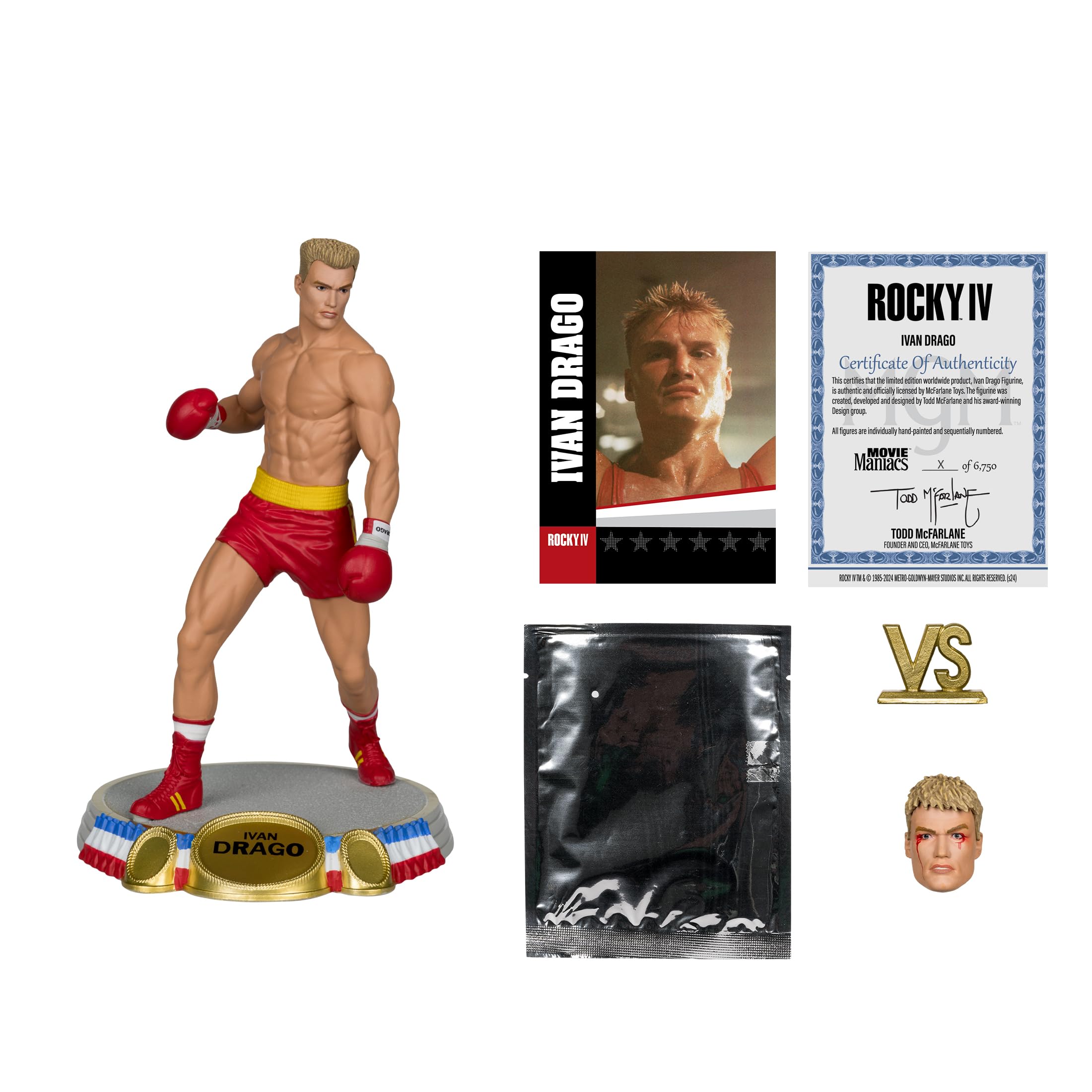 Foto 5 pulgar | Figura De Acción Mcfarlane Toys Ivan Drago Rocky Iv 15 Cm - Venta Internacional.