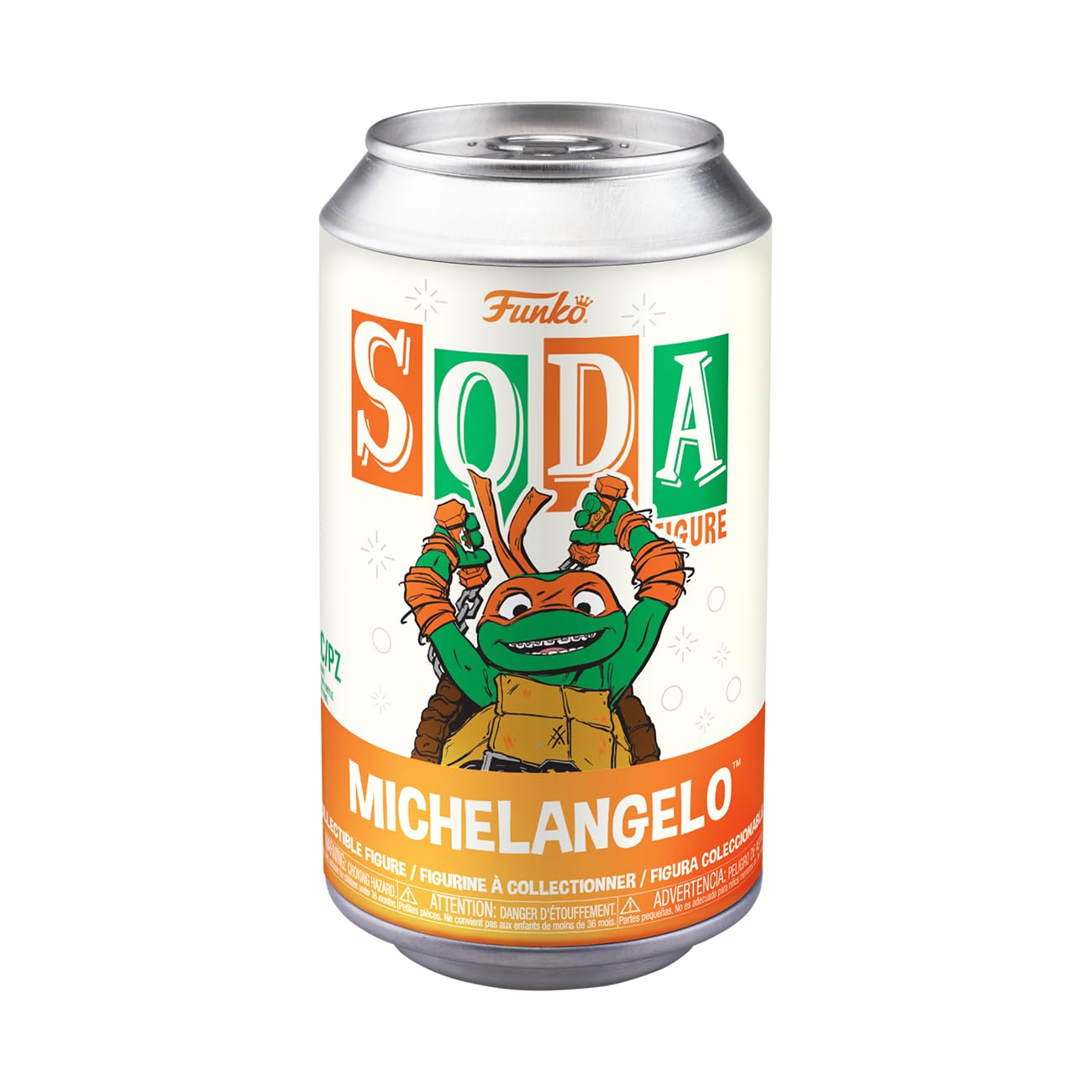 Foto 2 | Soda De Vinilo Funko Teenage Mutant Ninja Turtles Michelangelo - Venta Internacional.