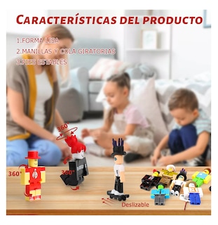 Foto 2 | 24 Piezas Virtual World Roblox Building Block Muñeca Estilo 1