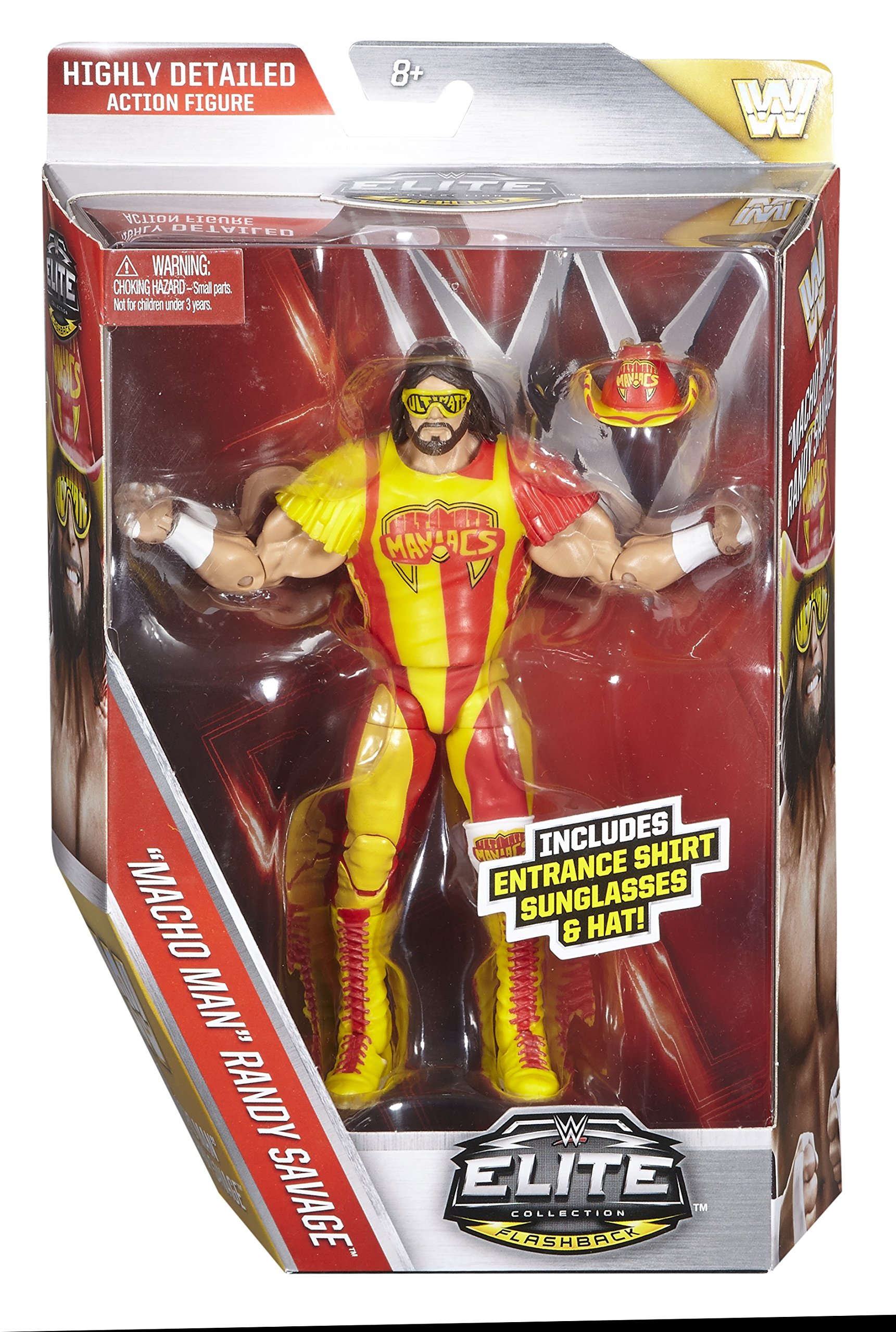 Foto 5 pulgar | Figura De Acción Wwe Elite Ultimate Maniac Randy Savage - Venta Internacional.