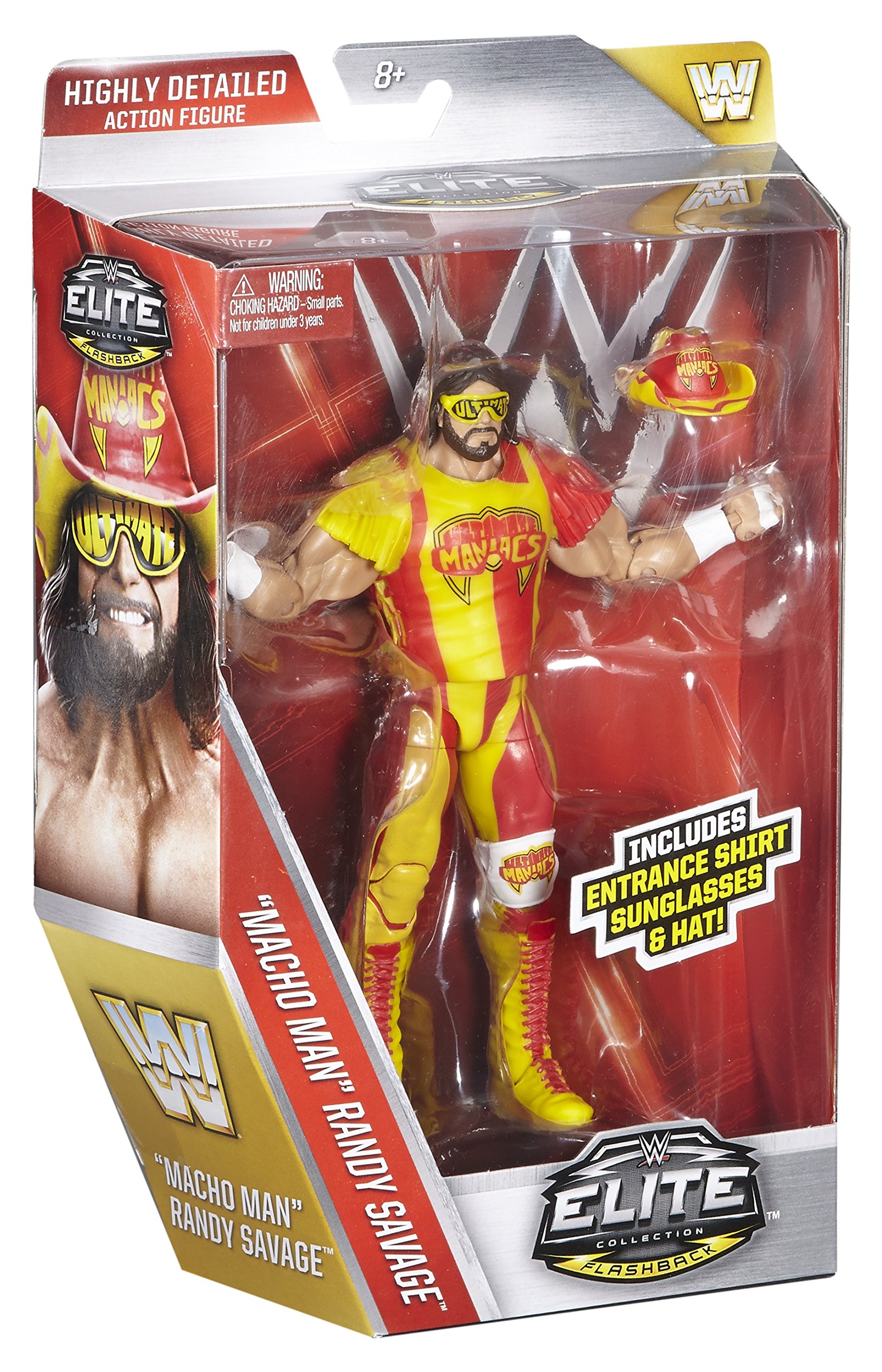 Foto 6 pulgar | Figura De Acción Wwe Elite Ultimate Maniac Randy Savage - Venta Internacional.