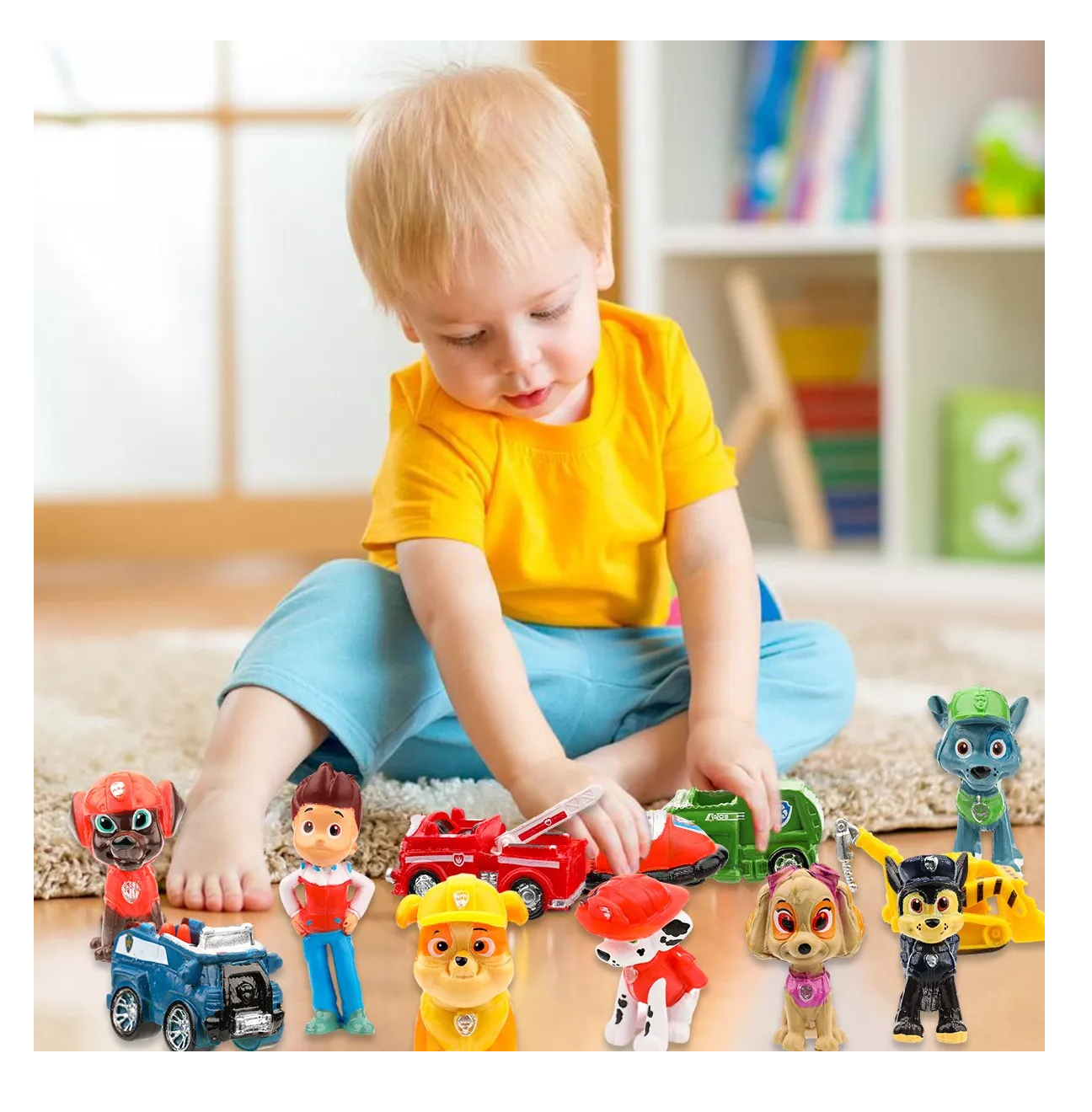 Foto 6 pulgar | Juego De Paw Patrol Para Niños 12 Pcs Decoración De Tartas Colores