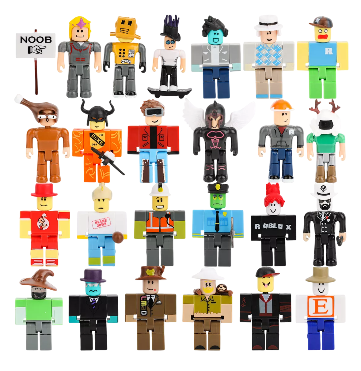 24 Piezas Virtual World Roblox Building Block Muñeca Estilo 1