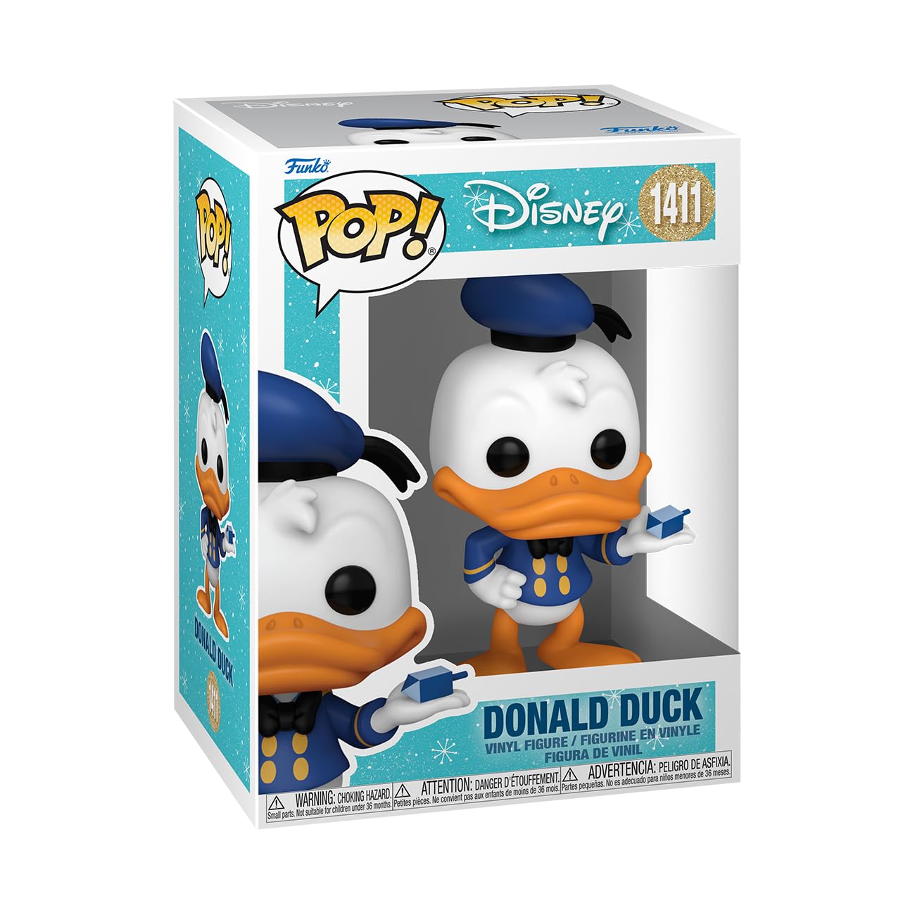 Foto 2 pulgar | Figura Funko Pop! Disney Holiday Hanukkah El Pato Donald - Venta Internacional