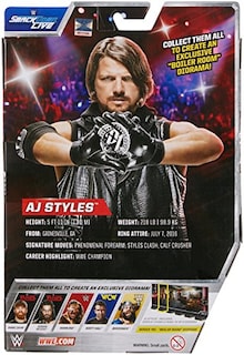 Foto 7 | Figura de Acción Elite Wwe Aj Styles - Venta Internacional