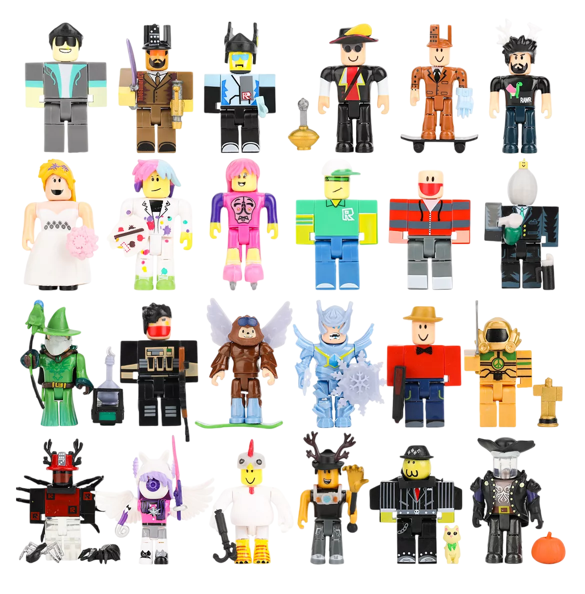 Foto 2 pulgar | Figuras Virtual World Roblox Building Block Estilo 4 24 Piezas