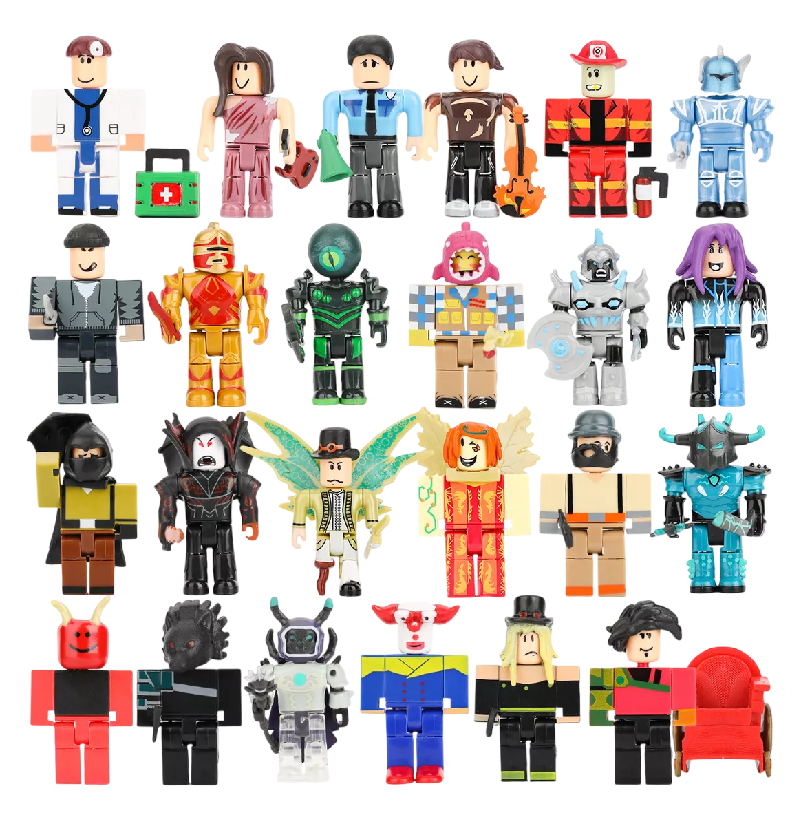 Foto 2 pulgar | Figuras World Roblox Building Block Estilo 5 24 Piezas