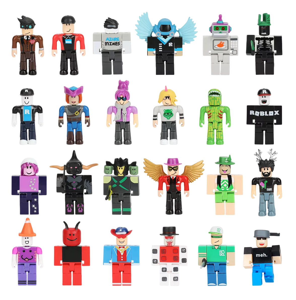 Foto 2 pulgar | Figuras World Roblox Building Block Estilo 3 24 Piezas