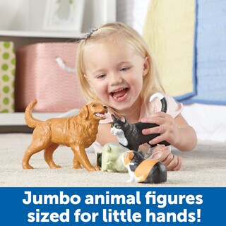 Foto 2 | Toy Learning Resources Jumbo Domestic Pets, 6 Animales De Más De 2 Años - Venta Internacional.