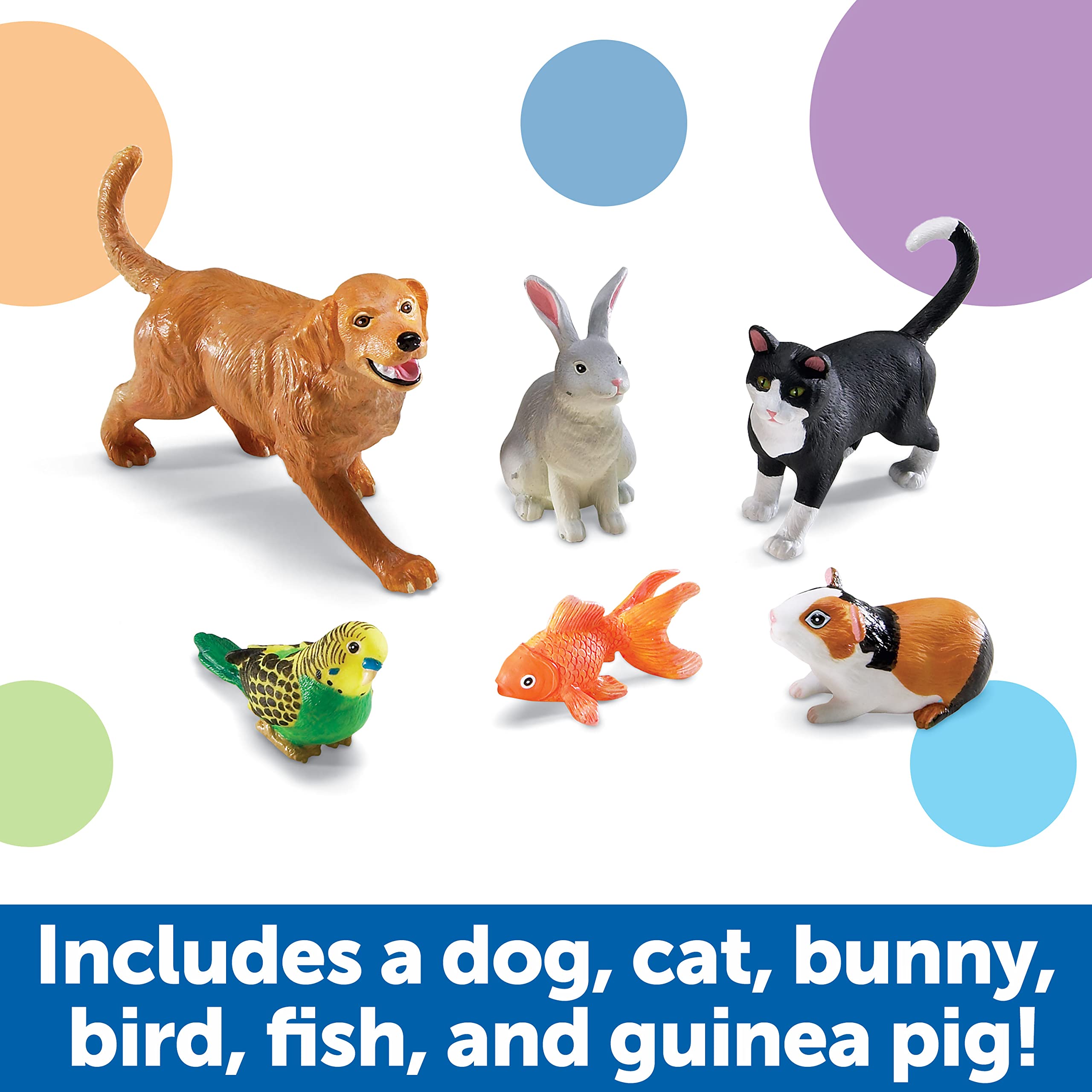 Foto 4 pulgar | Toy Learning Resources Jumbo Domestic Pets, 6 Animales De Más De 2 Años - Venta Internacional.