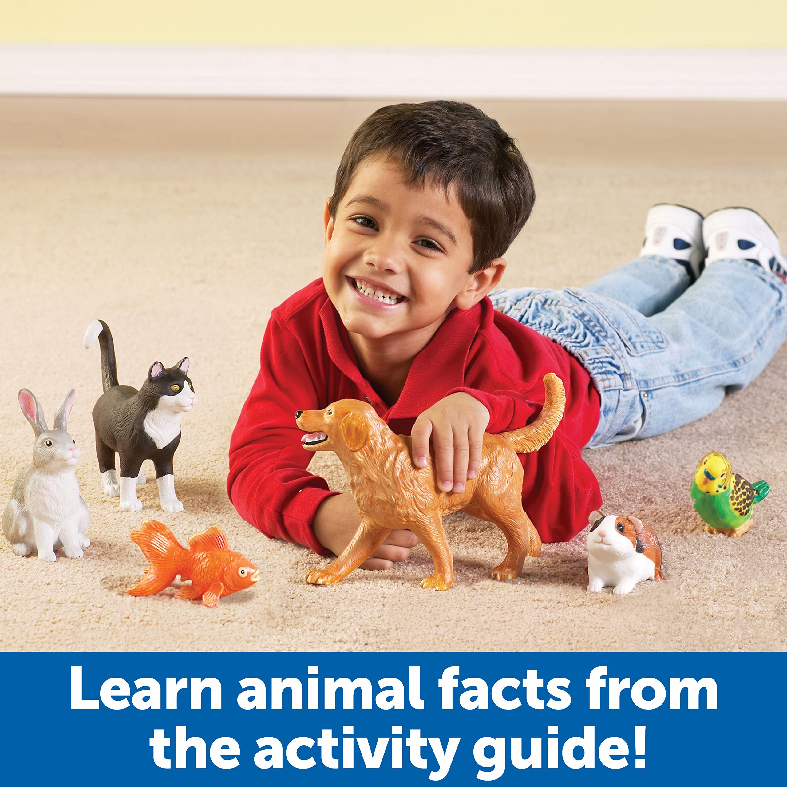 Foto 5 pulgar | Toy Learning Resources Jumbo Domestic Pets, 6 Animales De Más De 2 Años - Venta Internacional.