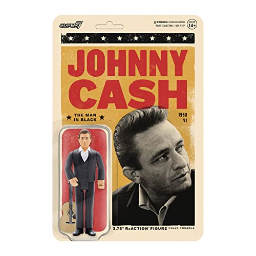Foto 2 pulgar | Figura Super7 De Johnny Cash Reaction- Venta Internacional