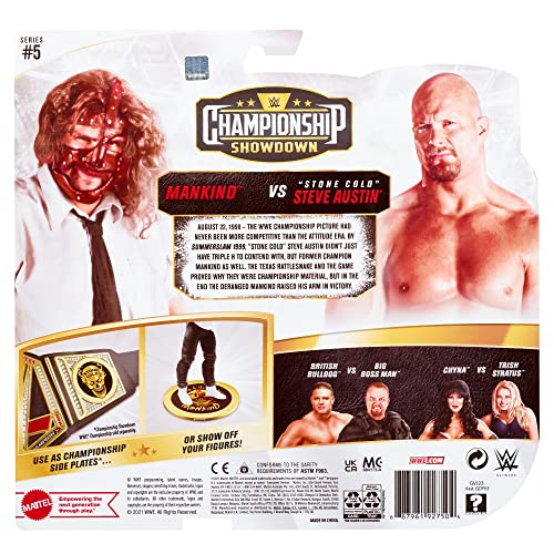 Foto 6 | Figuras De Acción Wwe Stone Cold Steve Austin Contra La Humanidad 15 Cm - Venta Internacional.