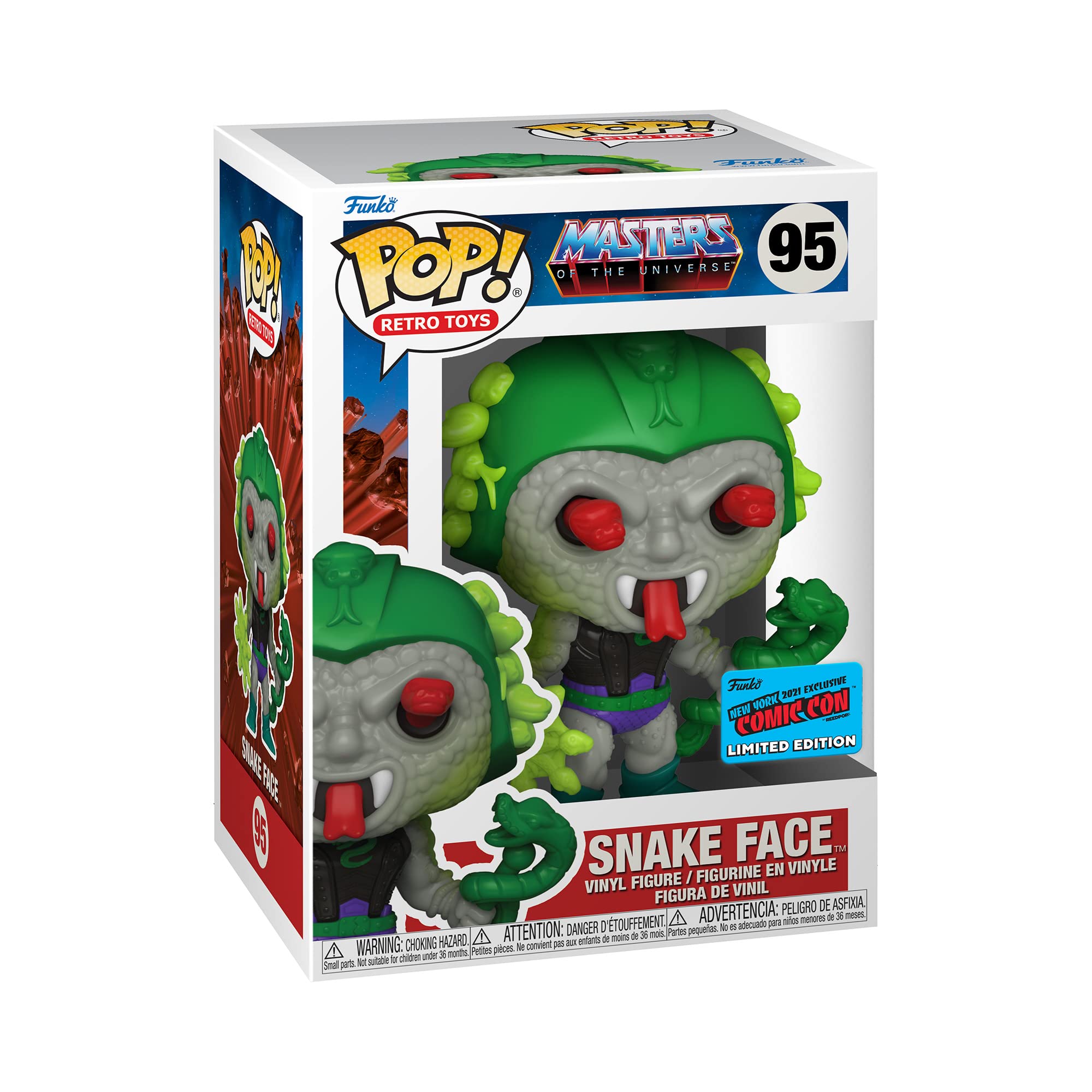 Foto 3 pulgar | Figura Funko Pop! Maestro Del Universo: Snake Face 95 - Venta Internacional.