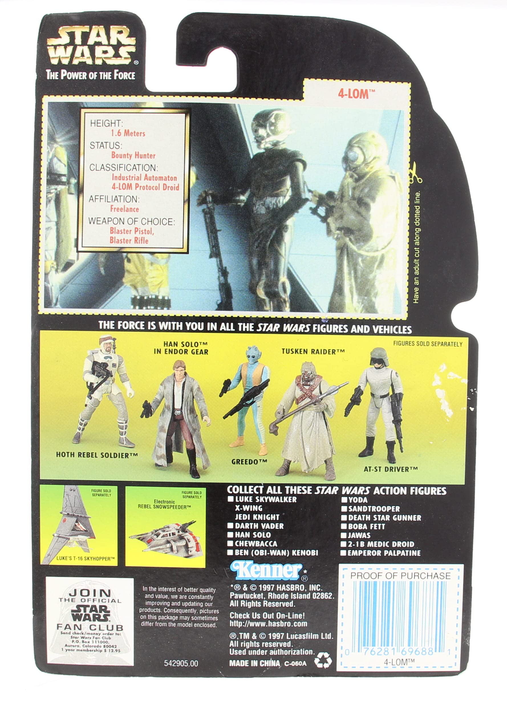 Foto 3 pulgar | Figura de Acción Star Wars El Poder de la Fuerza - Venta Internacional