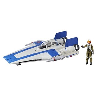 Foto 1 | Figura De Acción Star Wars E1264 Sw E8 Aero 1 Con Resistance A-wing Fighter - Venta Internacional.