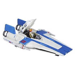 Foto 3 | Figura De Acción Star Wars E1264 Sw E8 Aero 1 Con Resistance A-wing Fighter - Venta Internacional.