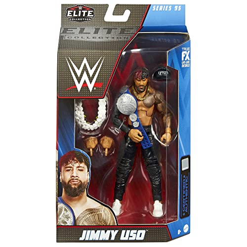 Foto 7 pulgar | Figura De Acción Posable Wwe Jimmy Uso Elite - Venta Internacional.