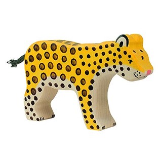 Foto 1 | Figura De Juguete De Madera Holztiger Leopard - Venta Internacional.