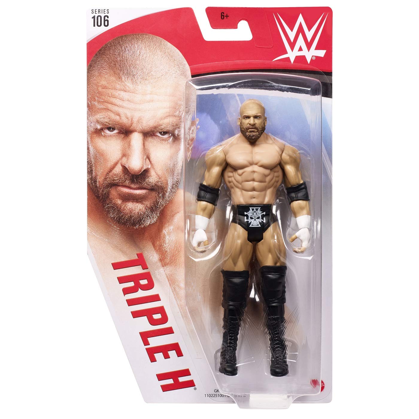 Foto 6 pulgar | Figura De Acción Wwe Triple H Basic Series #106 De 15 Cm Con Equipo - Venta Internacional.