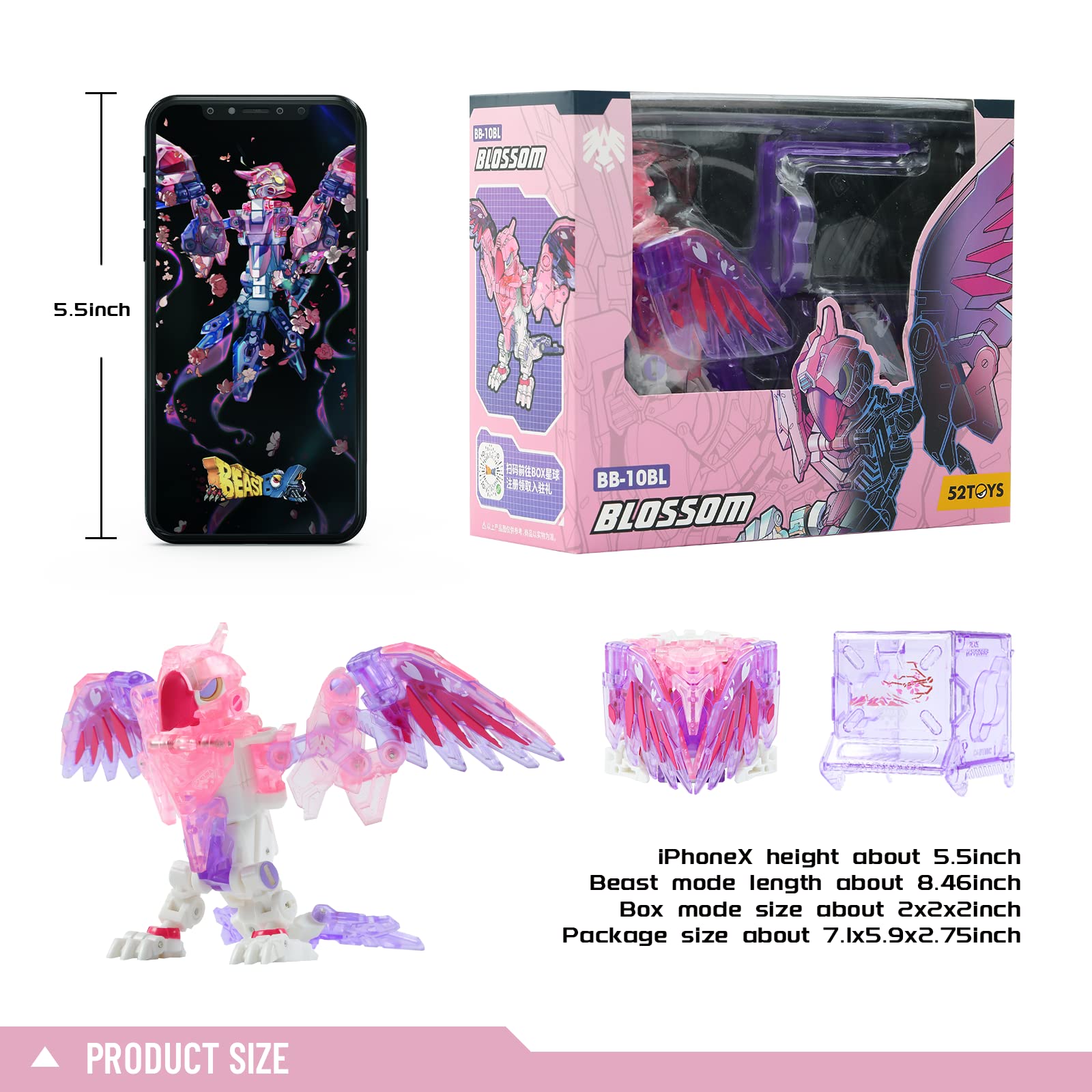 Foto 7 | Juguete De Deformación 52toys Beastbox Series Blossom Bb10bl - Venta Internacional.