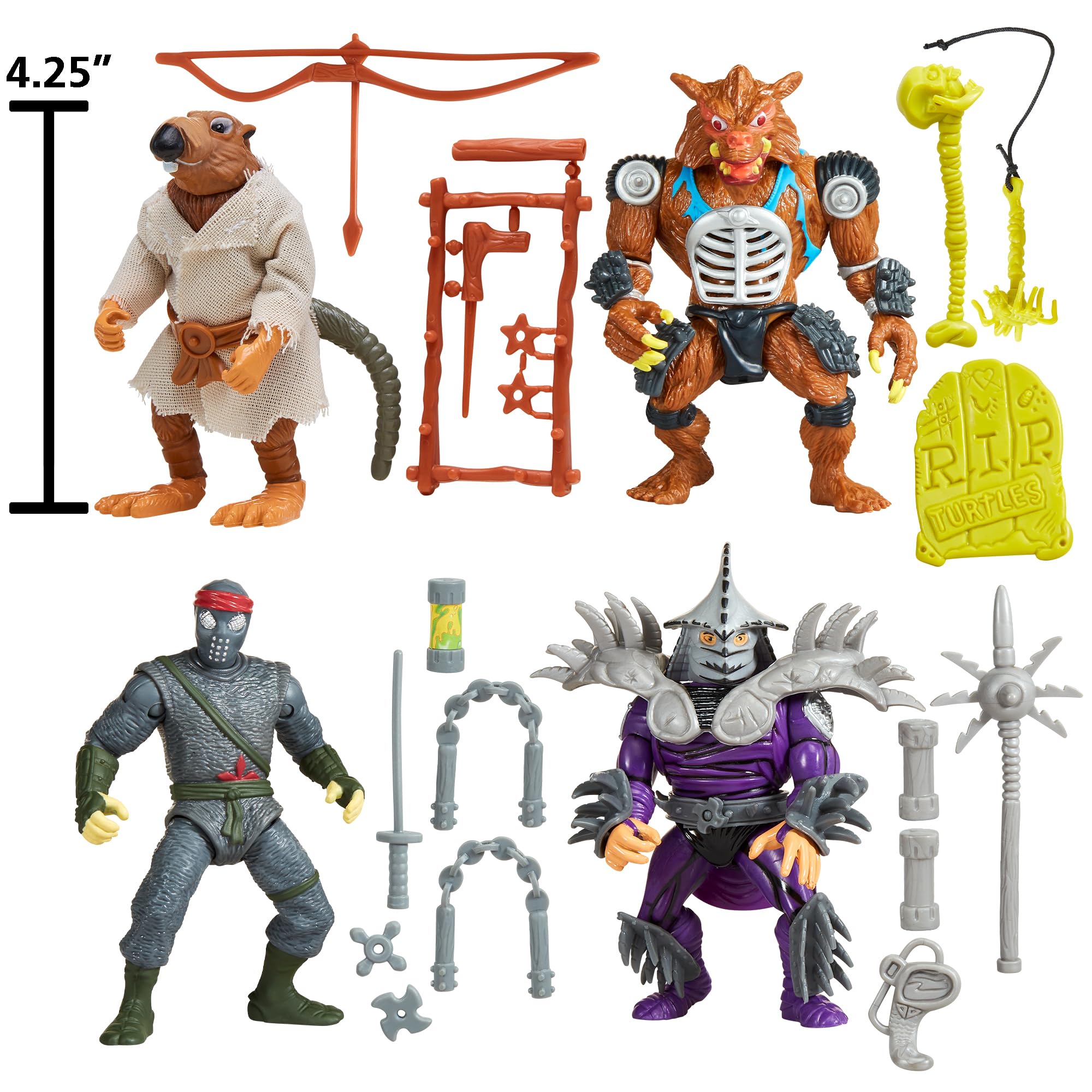Foto 2 | Figuras De Acción Playmates Teenage Mutant Ninja Turtles - Venta Internacional.