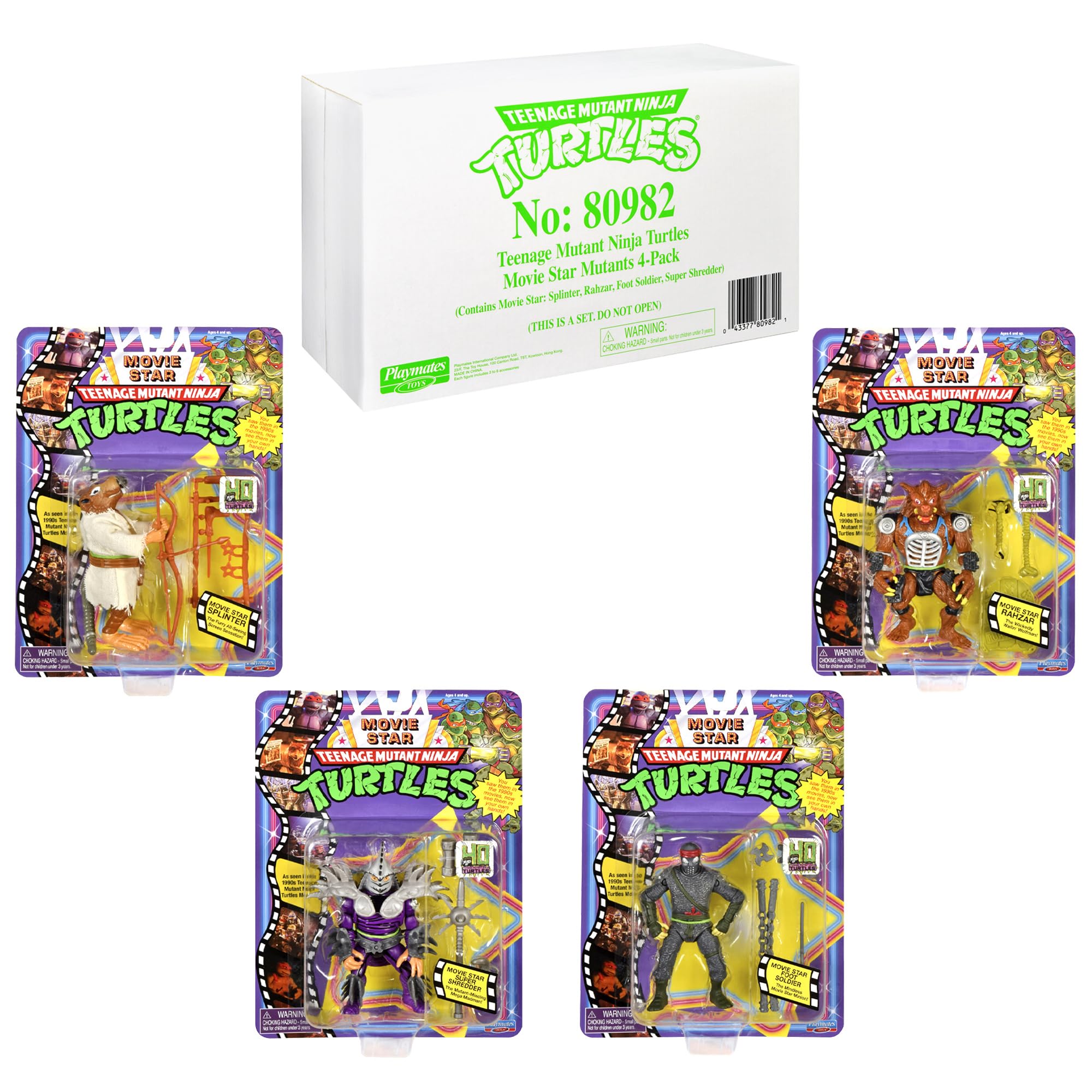 Foto 6 | Figuras De Acción Playmates Teenage Mutant Ninja Turtles - Venta Internacional.