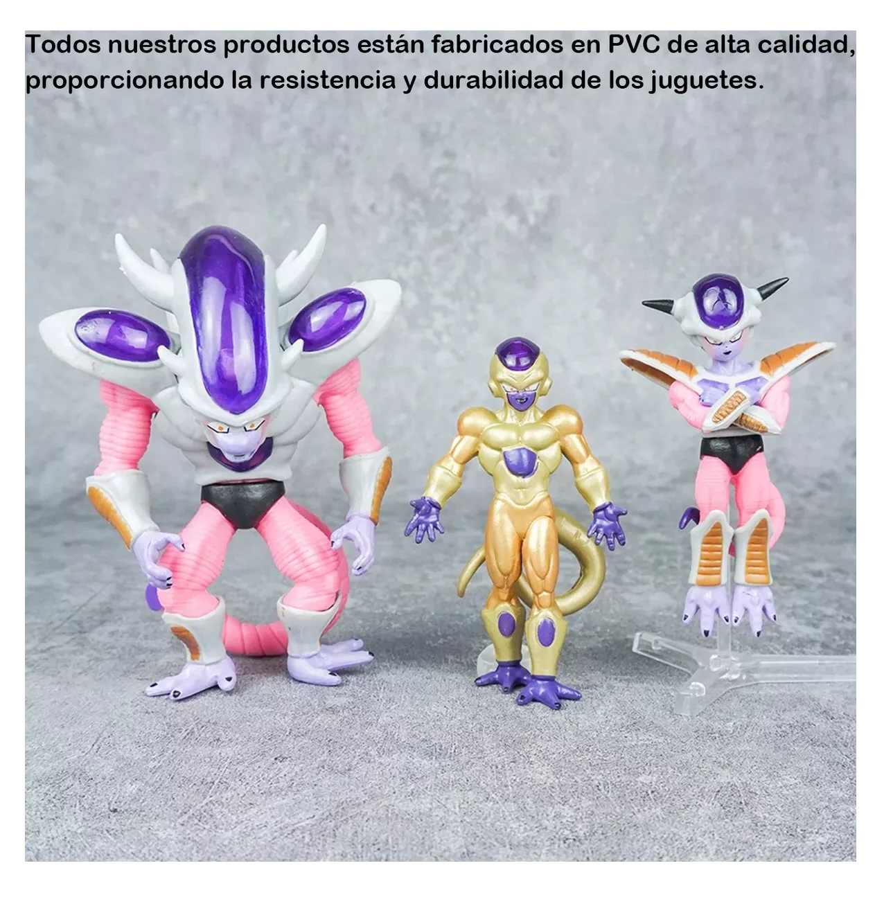 Foto 4 pulgar | Figuras Dragon Ball Z Freezer Frieza Anime Coleccionables 8 Pzs Multicolor