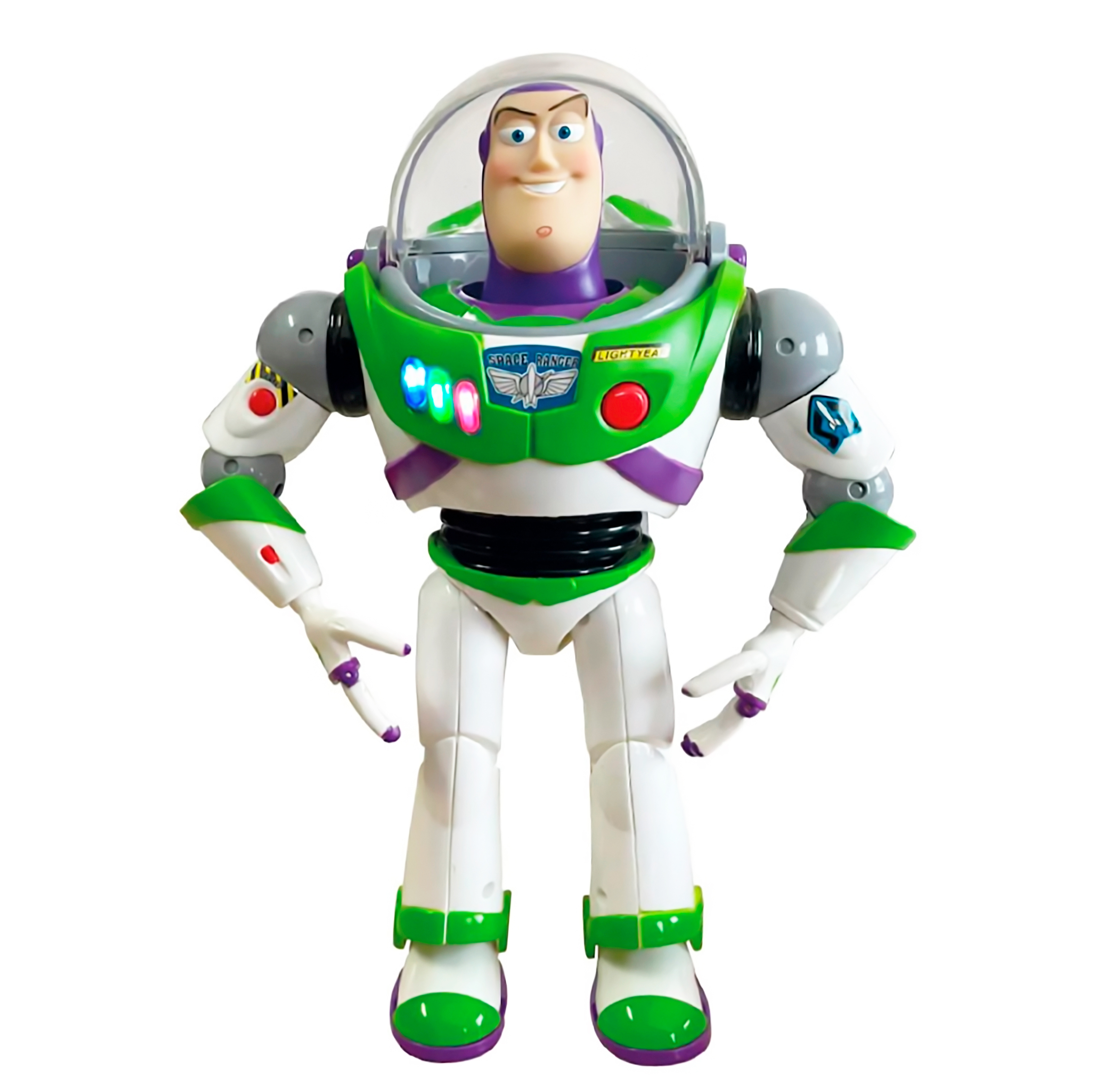 Buzz Lightyear Con Alas Juguete Parlante Brilla Luz Y Sonido