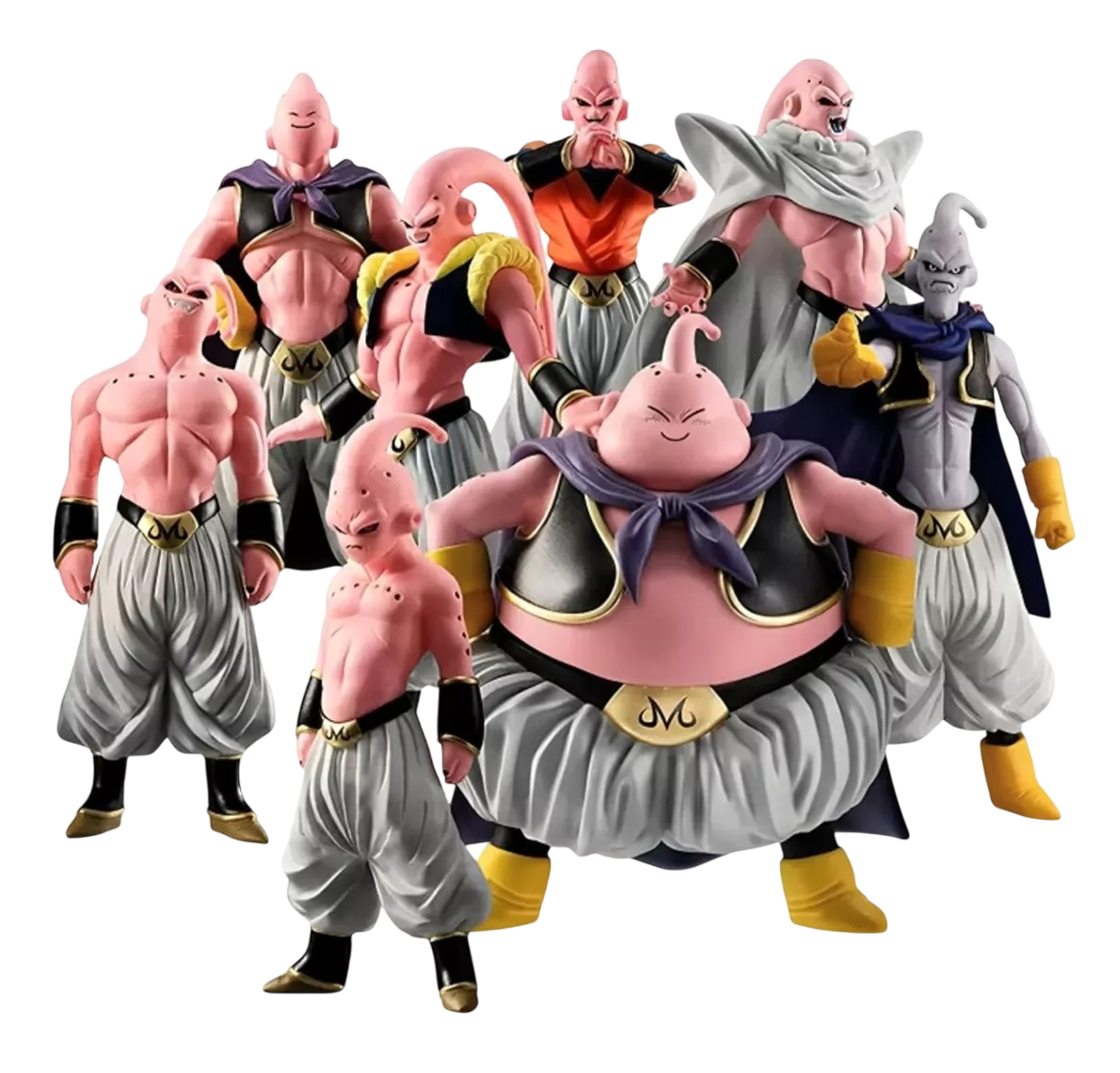 Foto 1 | Set Figuras Majin Buu Transformaciones 8 Pzas Coleccionables Multicolor