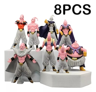 Foto 2 | Set Figuras Majin Buu Transformaciones 8 Pzas Coleccionables Multicolor