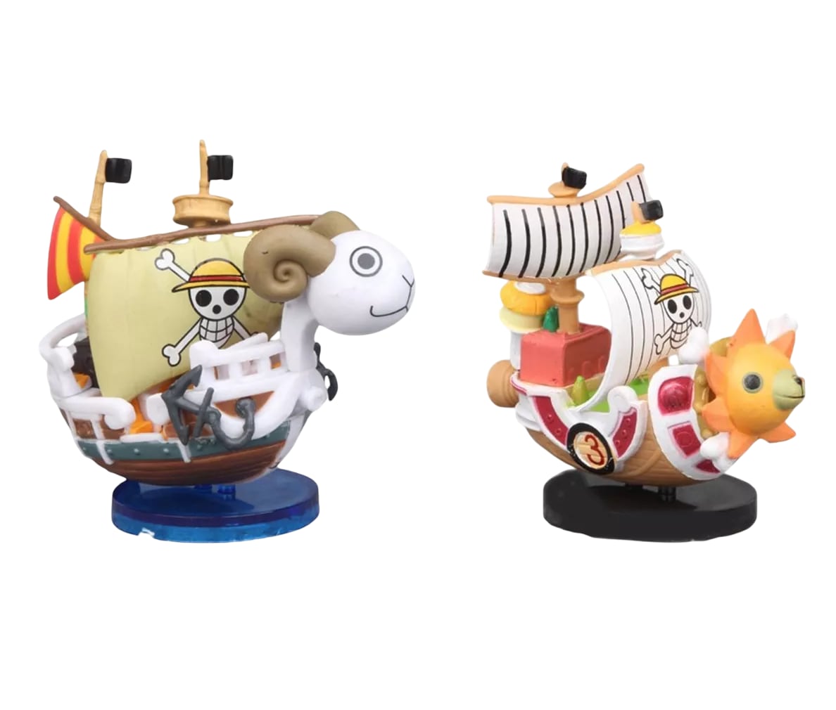 Figura 2 Mini Barco Thousand Sunny Y Going Merry One Piece Multicolor $599