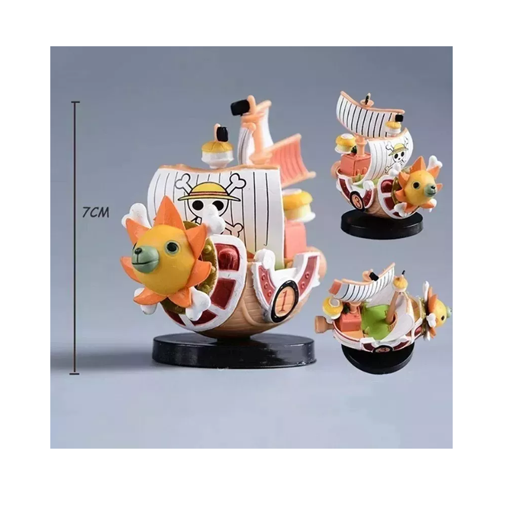 Foto 3 pulgar | Figura 2 Mini Barco Thousand Sunny Y Going Merry One Piece Multicolor