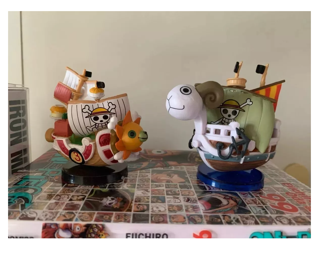 Foto 5 pulgar | Figura 2 Mini Barco Thousand Sunny Y Going Merry One Piece Multicolor