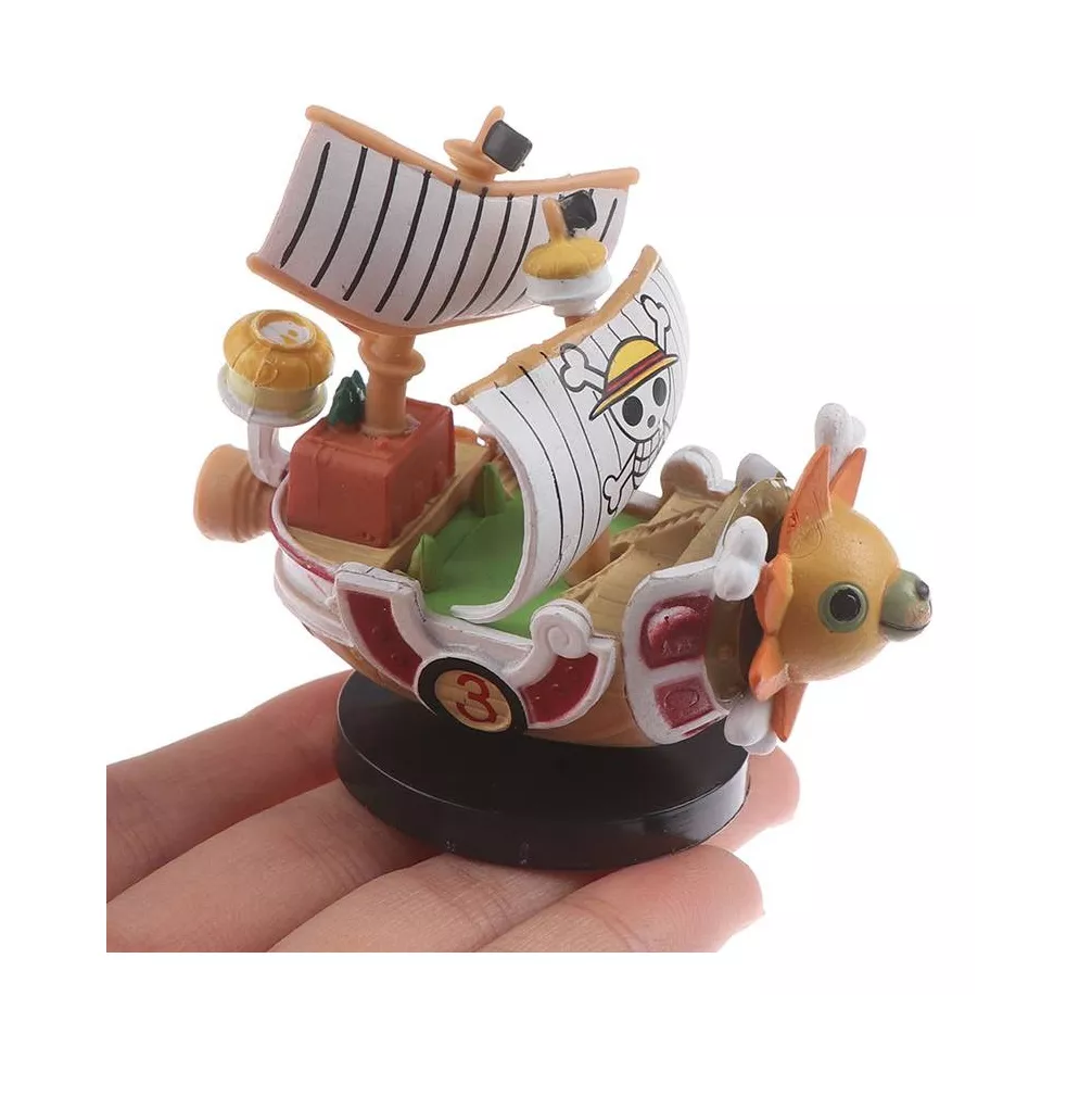 Foto 6 pulgar | Figura 2 Mini Barco Thousand Sunny Y Going Merry One Piece Multicolor